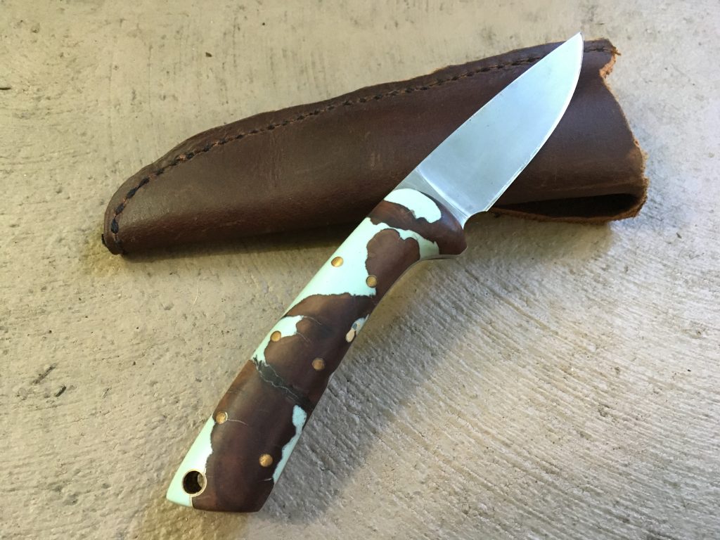 jantz silver moose knife blank