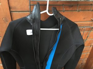 tool dip on a wet suit
