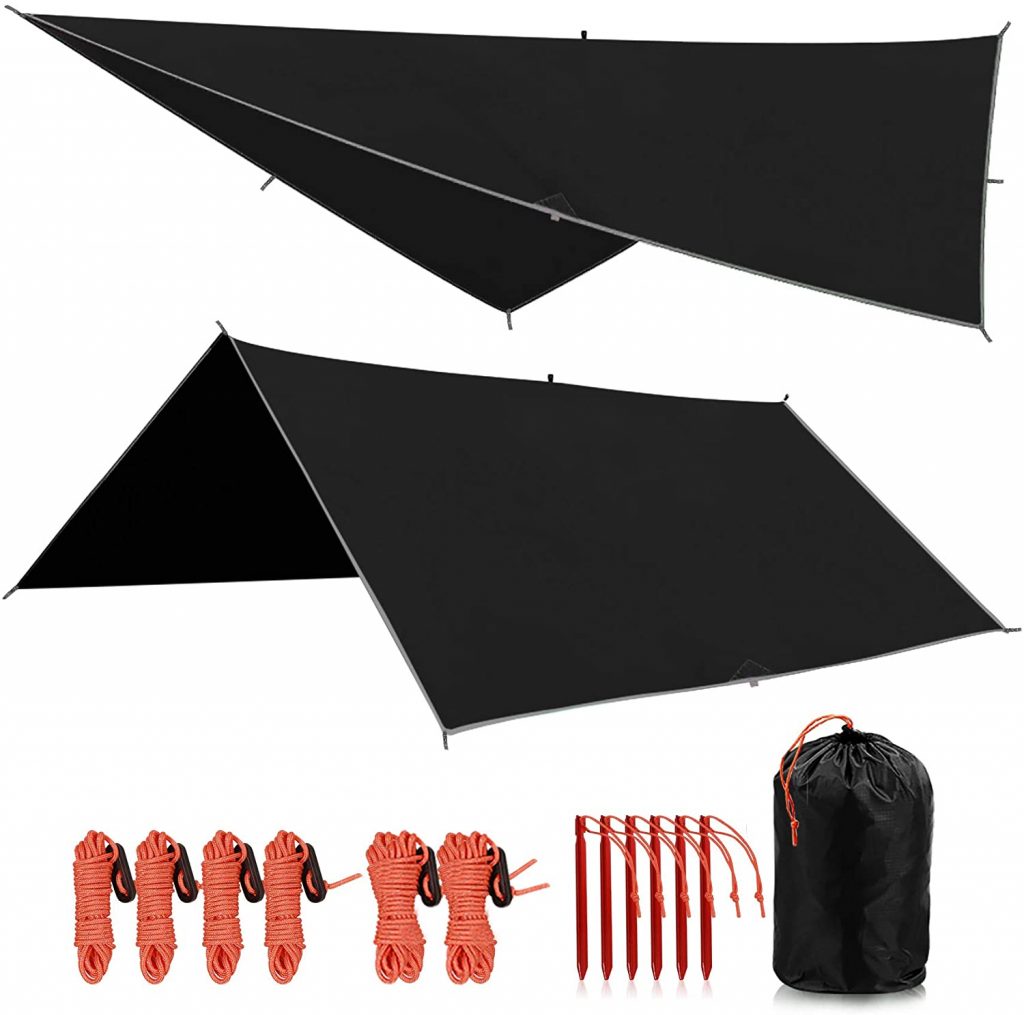 how to set up a tarp tent